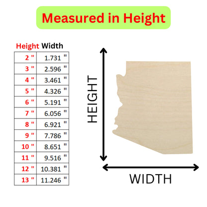 the height of a wood board with measurements