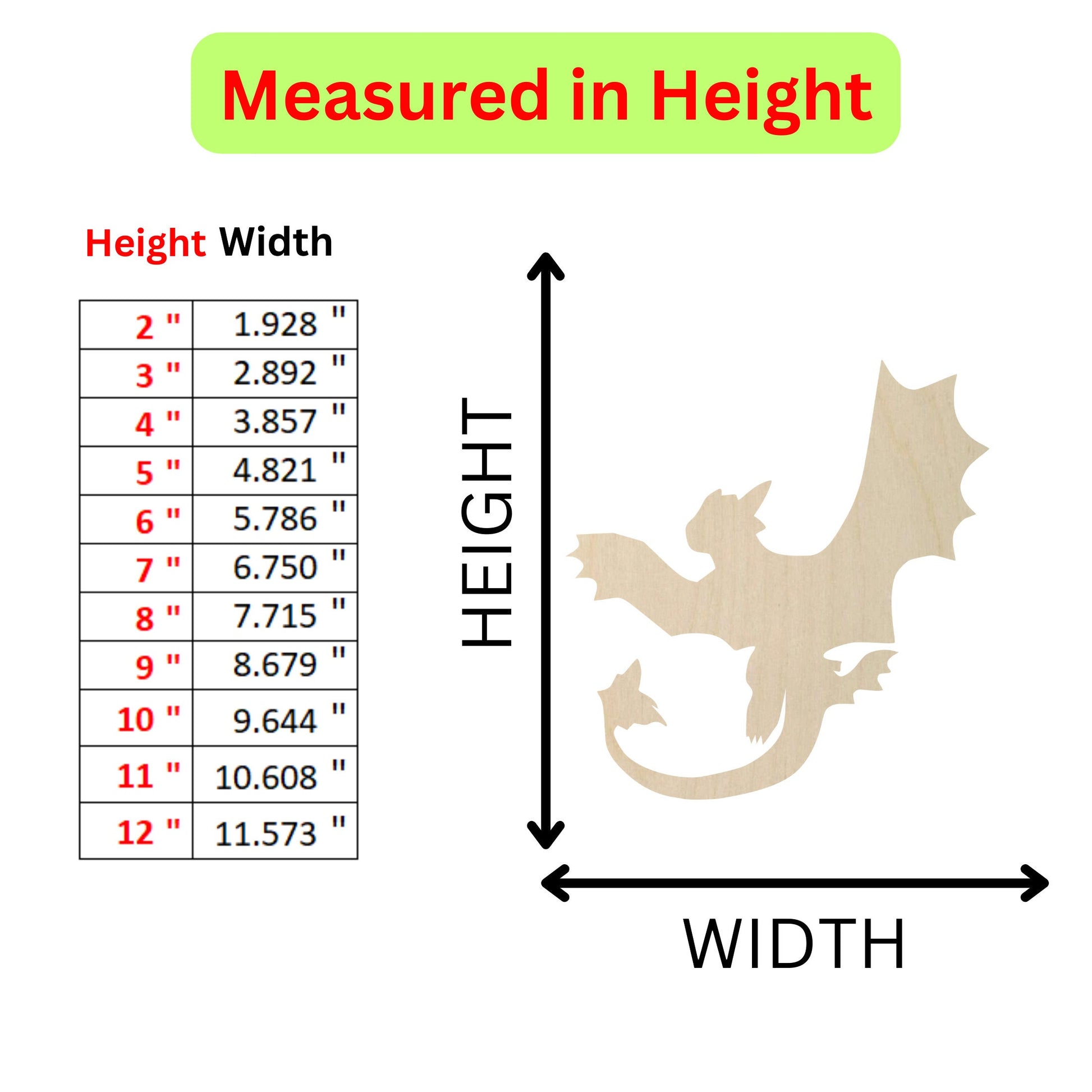 a height chart for a wooden dragon