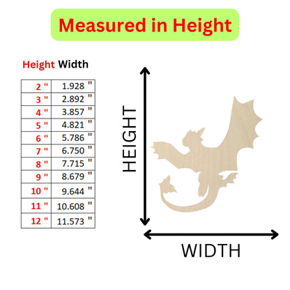 a height chart for a wooden dragon