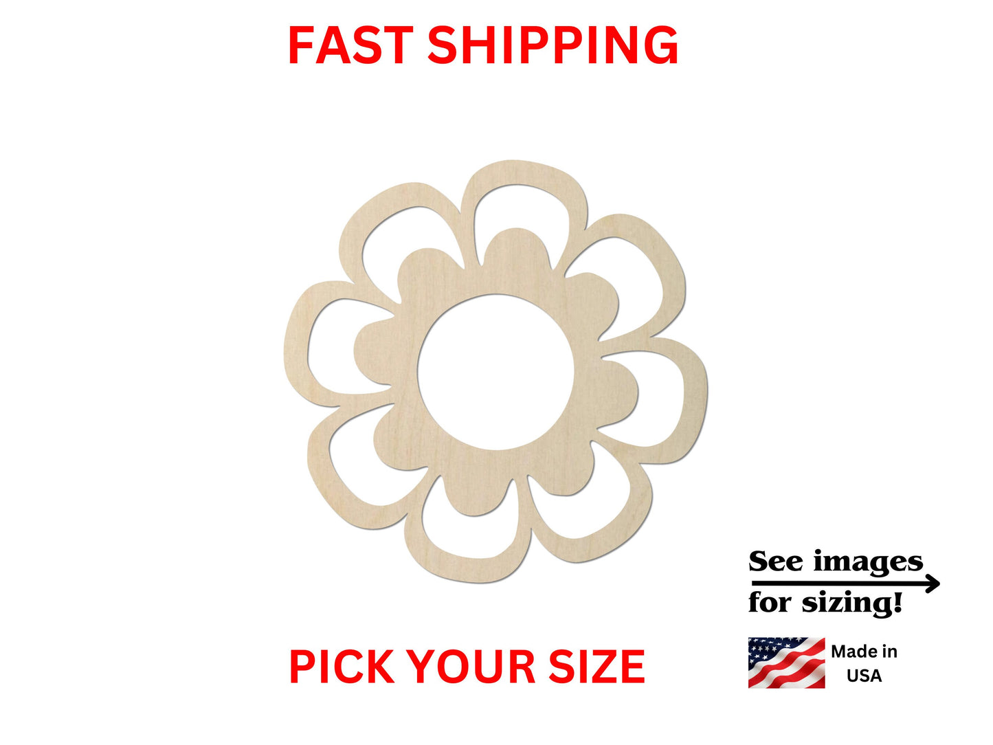 a picture of a flower with the words fast shipping