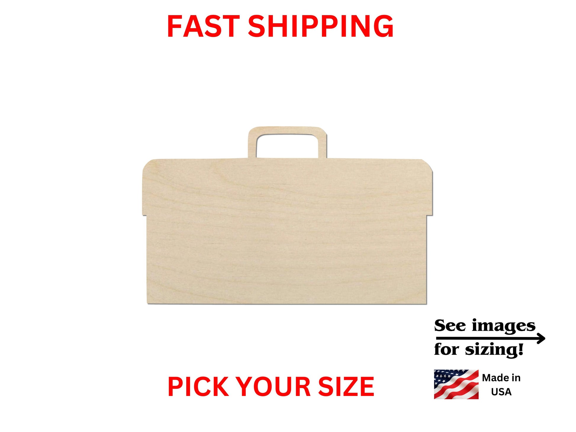 a piece of wood with the words fast shipping on it