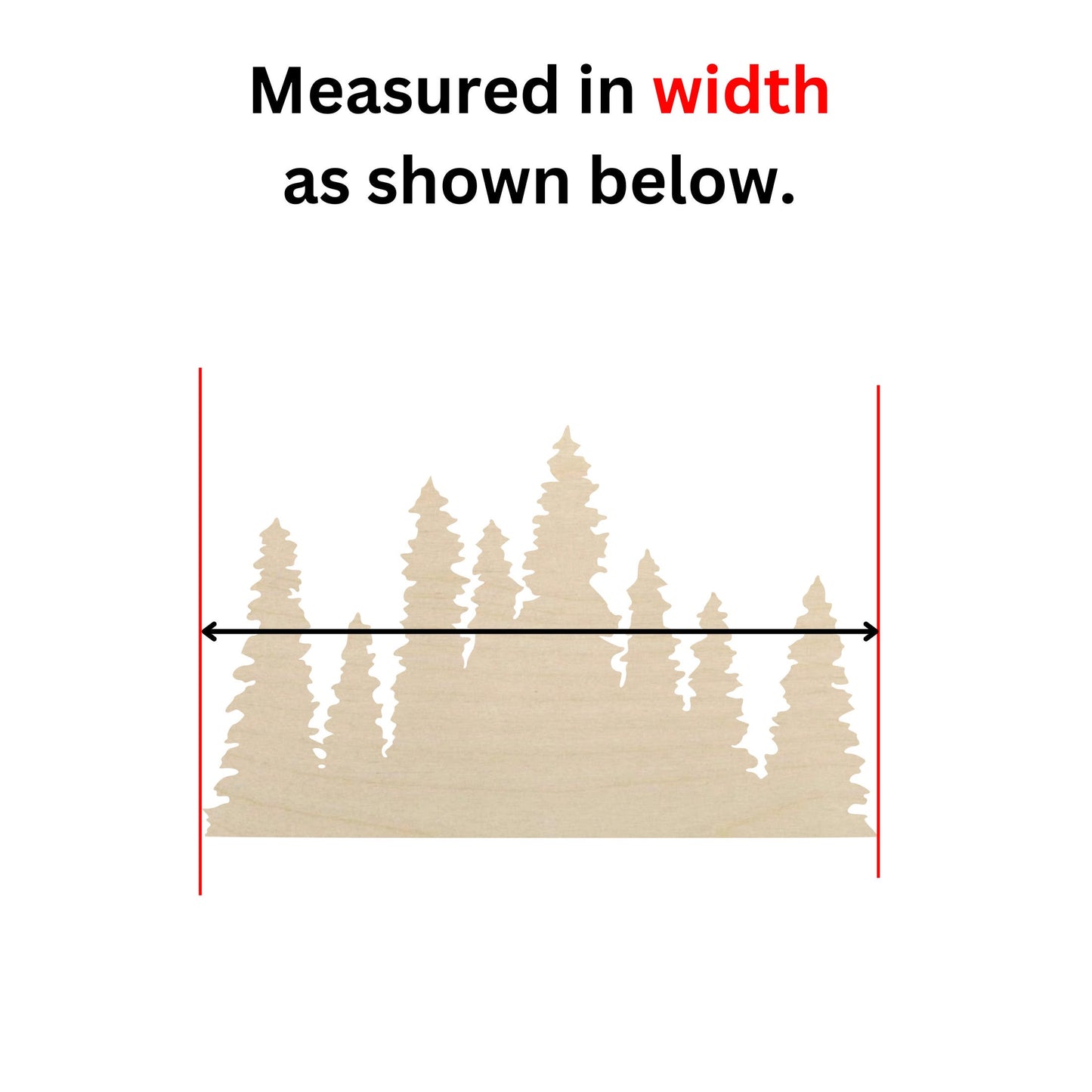 a drawing of a forest with a line going through it