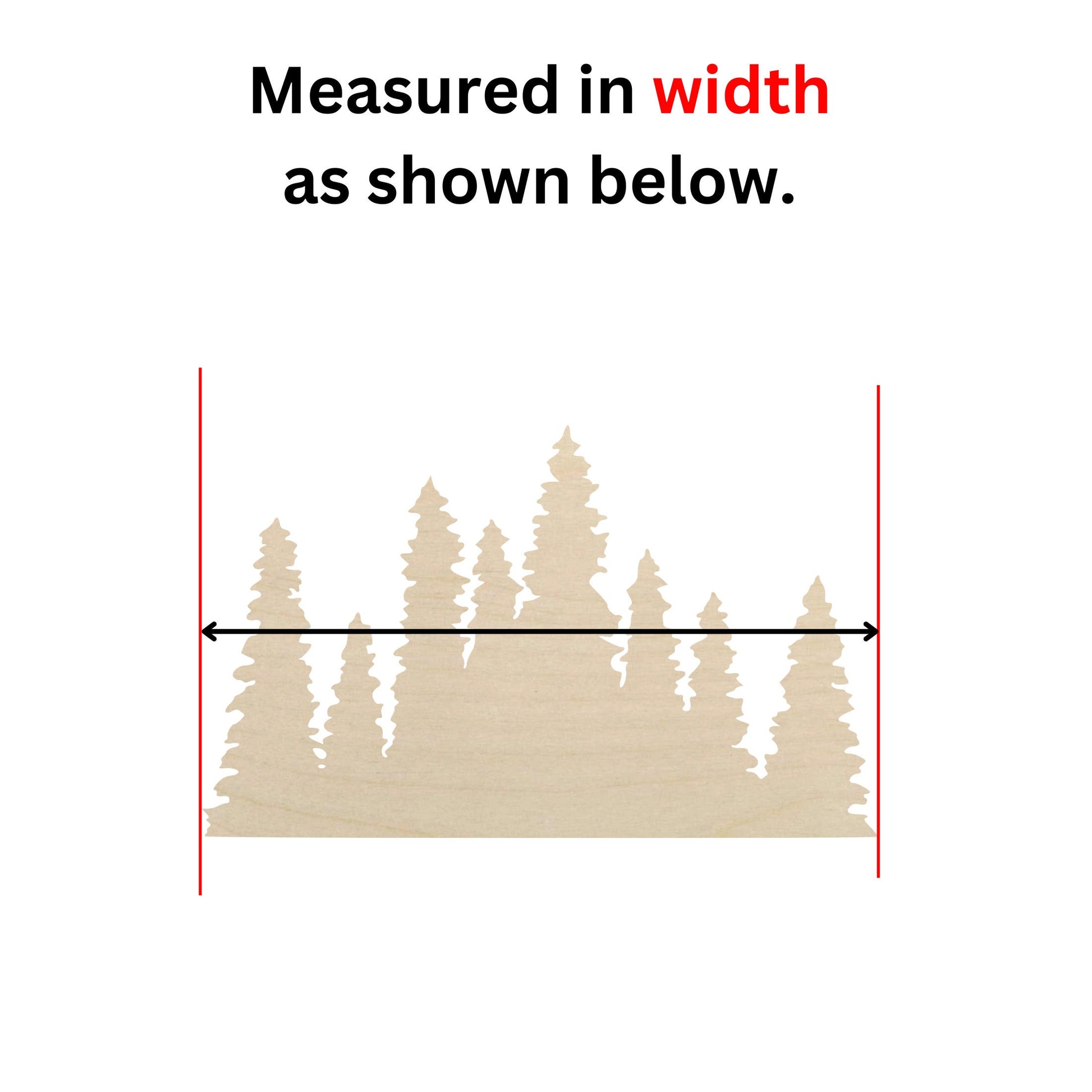 a drawing of a forest with a line going through it