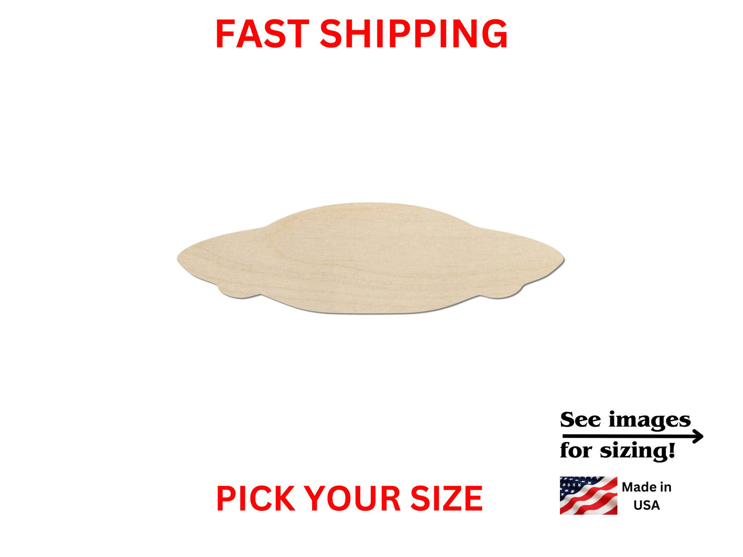 a piece of wood with the words fast shipping on it