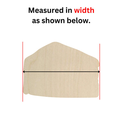 a piece of wood with measurements for it