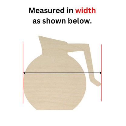 a wooden cutout of a vase with measurements