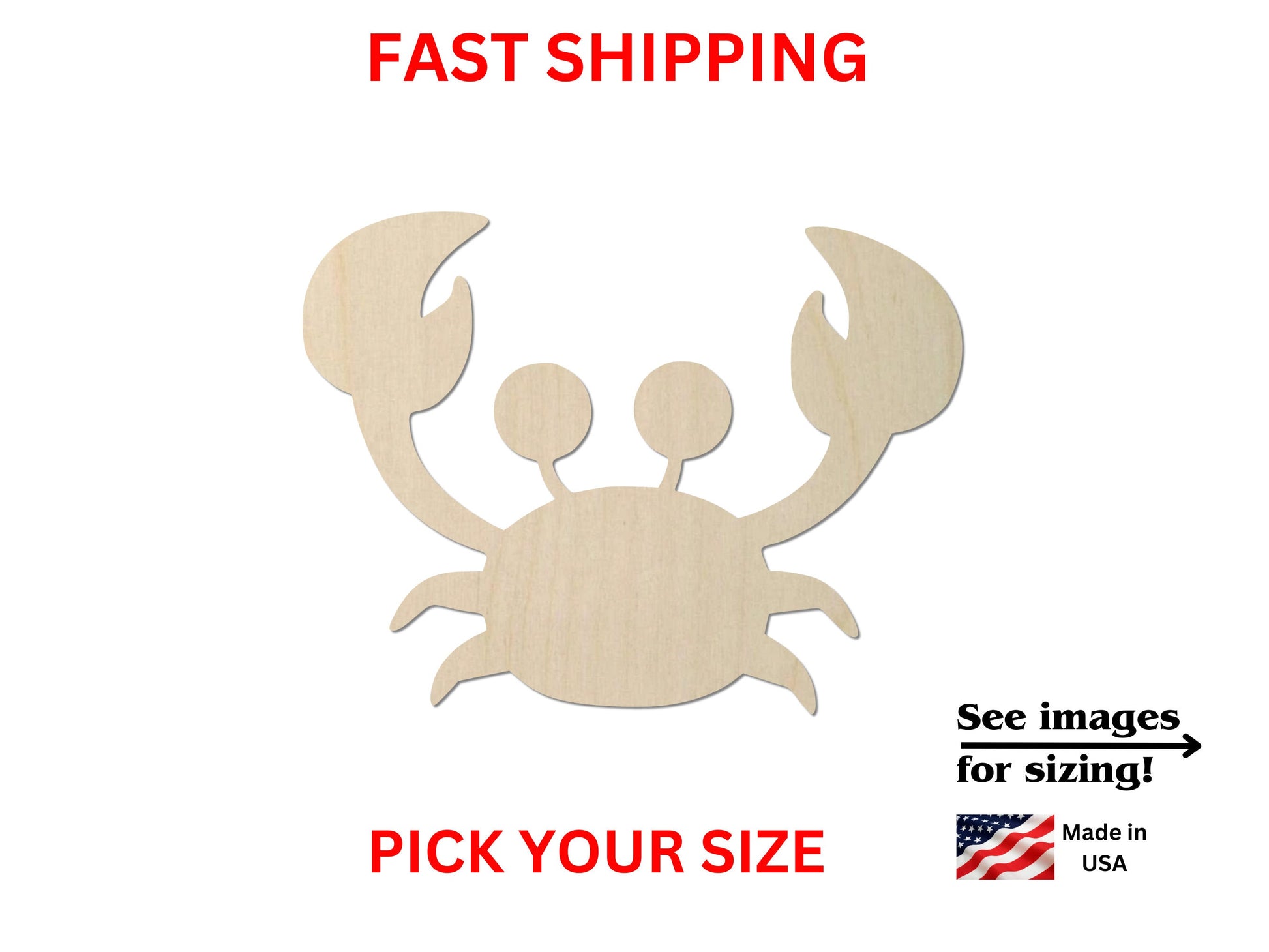 a picture of a crab cut out of wood