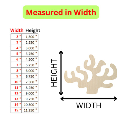 a diagram showing the height of a coral