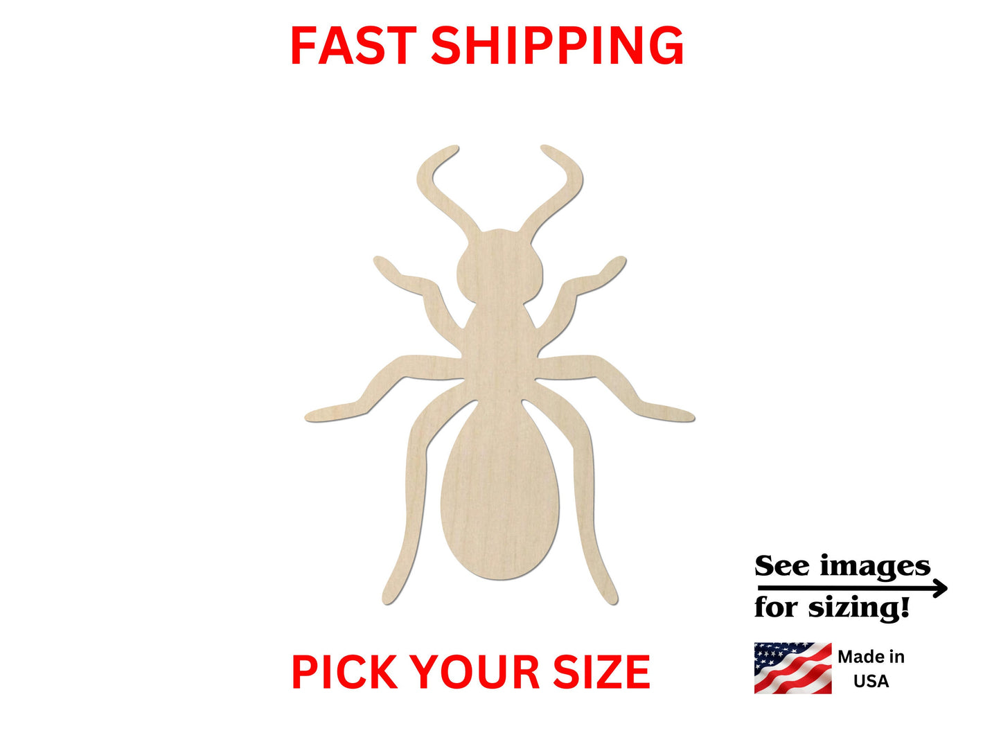 a picture of a spider with the words fast shipping on it