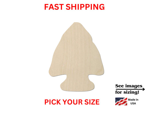 Unfinished Wooden Arrowhead Shape | Arrow Head Blank Cut Out | Craft Supplies | Crafting Blanks | Bulk Wholesale