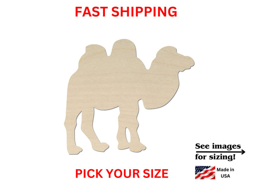 Unfinished Wooden Camel Shape | Camel Wooden Cutout Shape | Laser Cut Blanks | Unfinished Crafting Supplies | DIY Craft Blanks