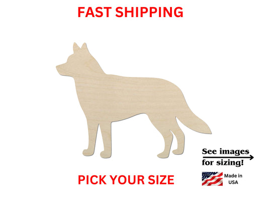 Unfinished Wooden Husky Dog Shape 01 | Husky Dog Cutout | Craft Supplies | Bulk Dog Cut out | Laser Cut