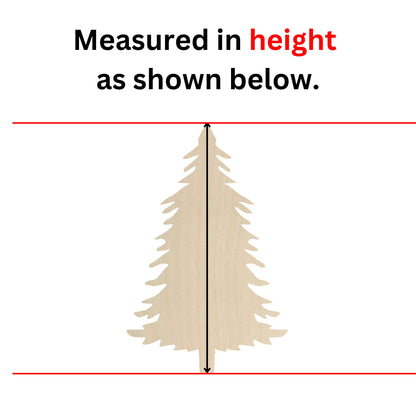 a wooden cutout of a pine tree