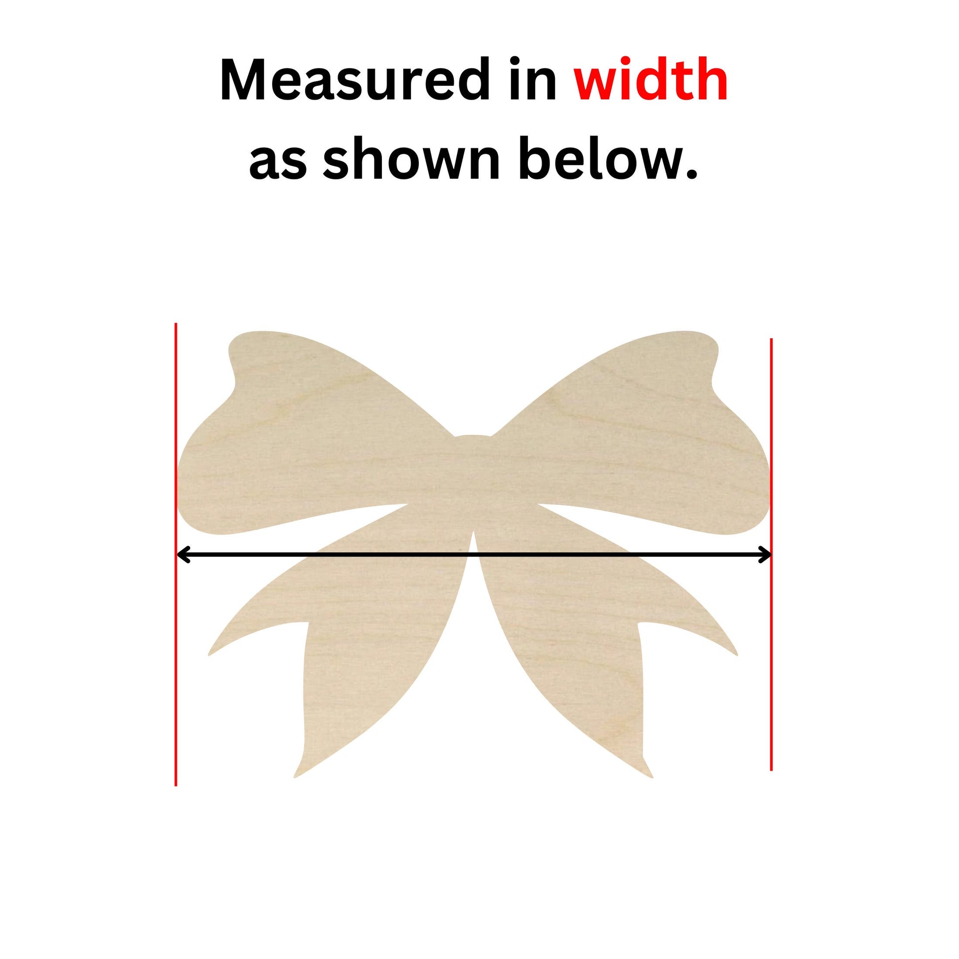 a drawing of a wooden bow with measurements