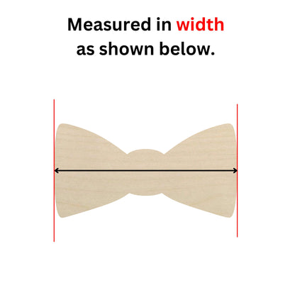 a wooden bow tie is shown with measurements