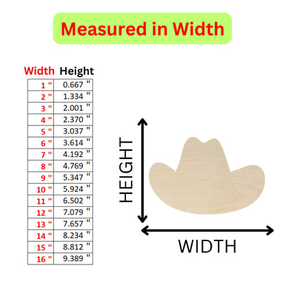 the measurements of a cowboy hat