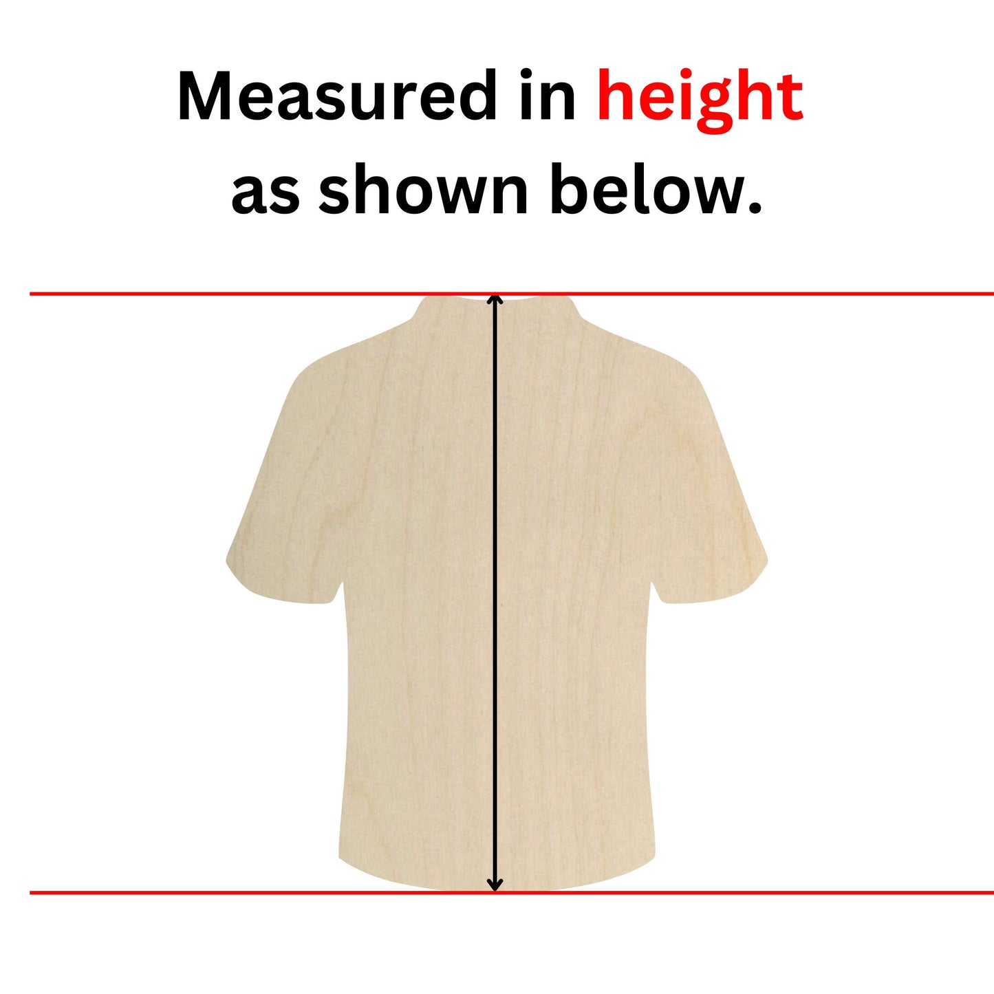 a picture of a shirt measurements for a shirt