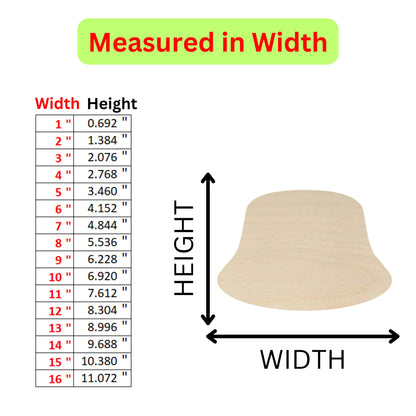 the height of a wooden hat with measurements