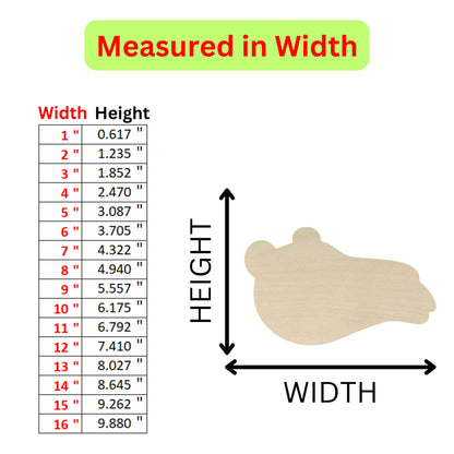 the height of a wooden shoe with measurements