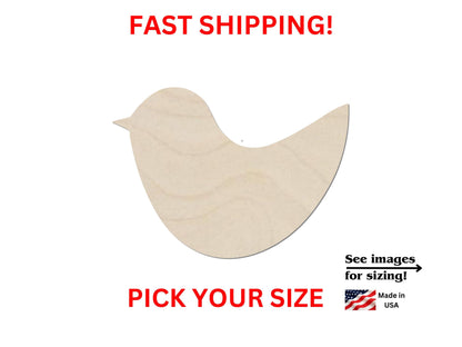 Unfinished Wooden Bird Shape 06 | Bird DIY Cutout | Craft Supplies | Bulk Bird | Laser Cut | Crafting Birds Bulk | DIY Crafting Supply