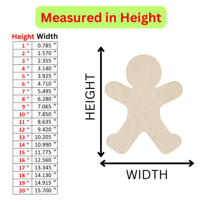 the height of a wooden toy with measurements