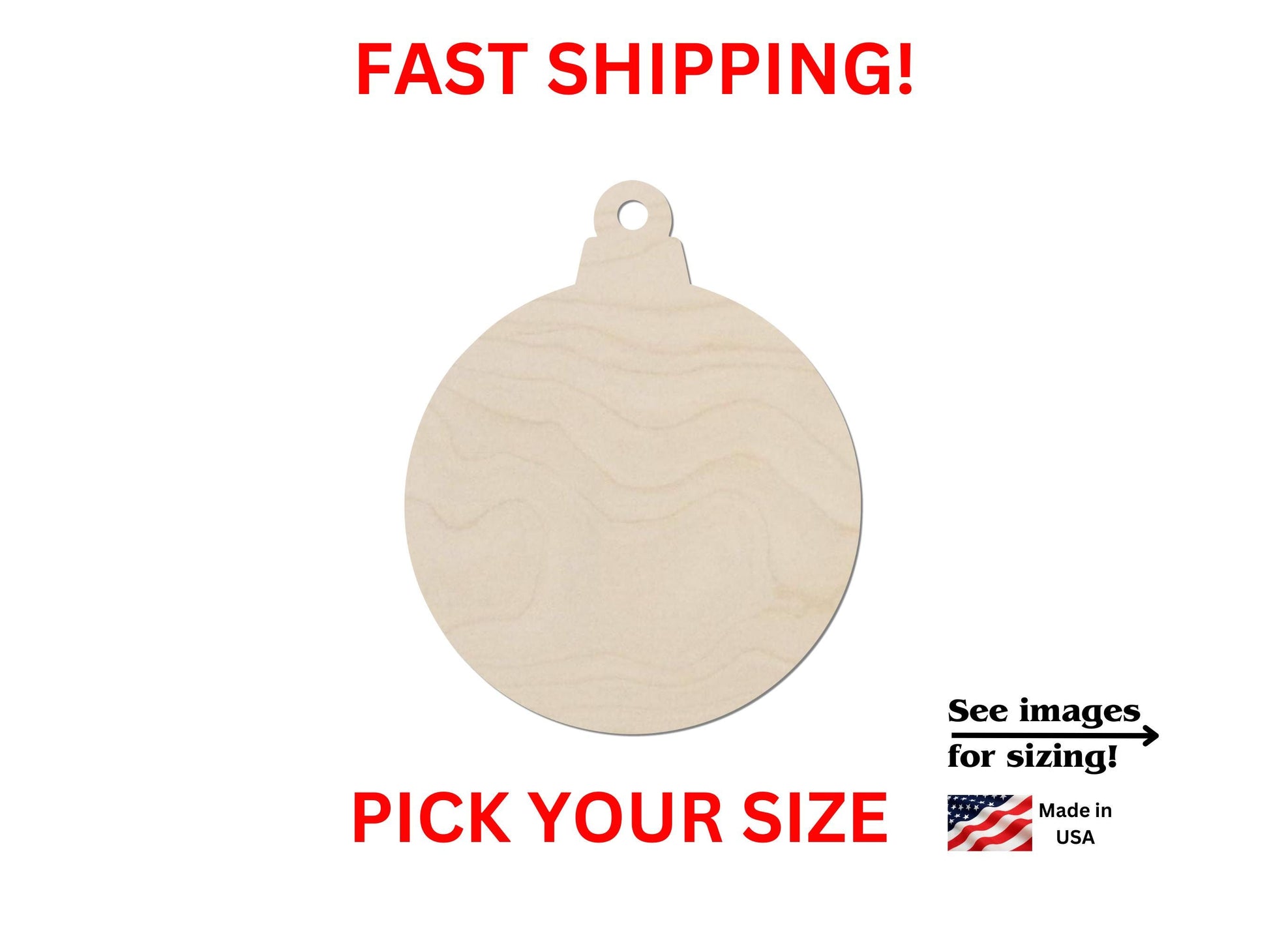 a wooden tag with the words fast shipping on it