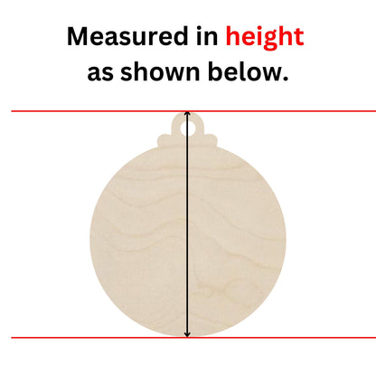 a wooden ornament with a measuring line in front of it