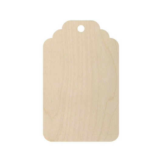 Wooden Gift Tag Shape  - DIY Craft