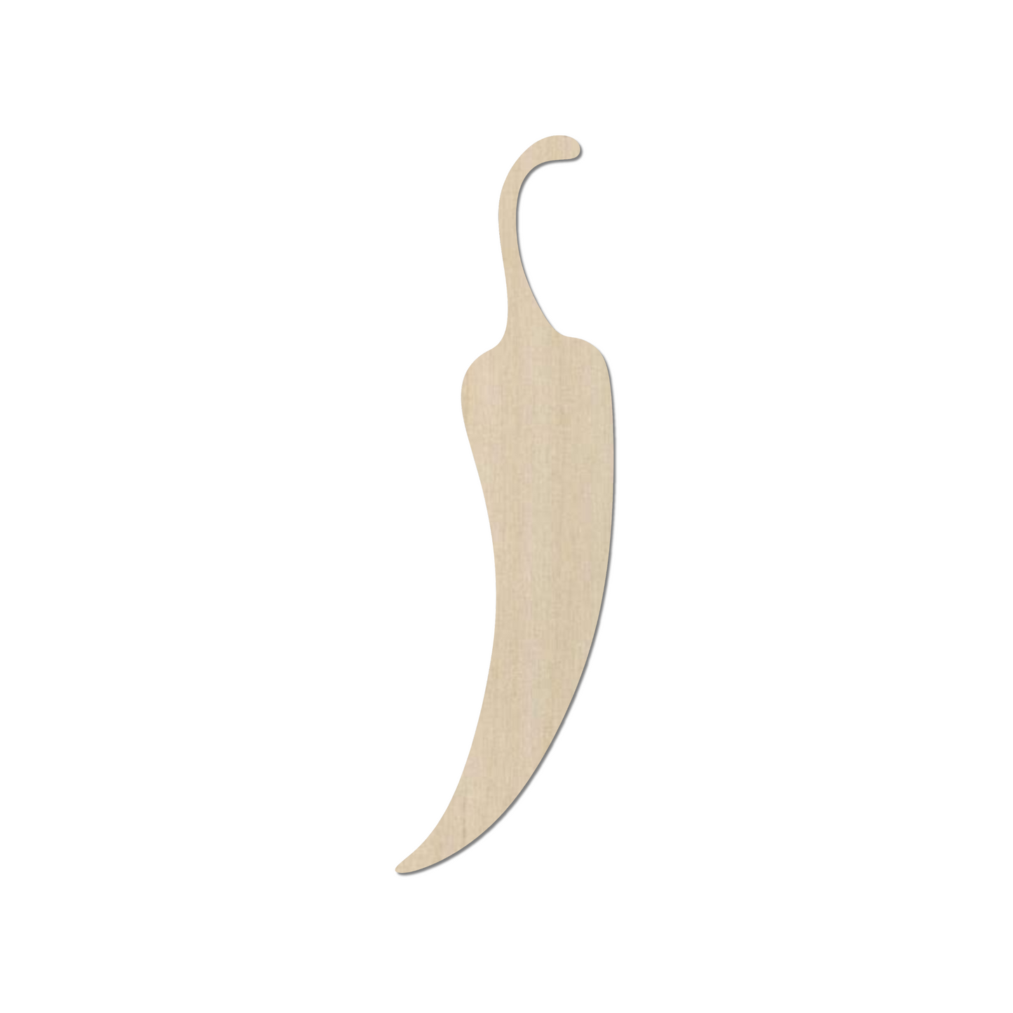 Wooden Chili Pepper Shape - DIY Craft