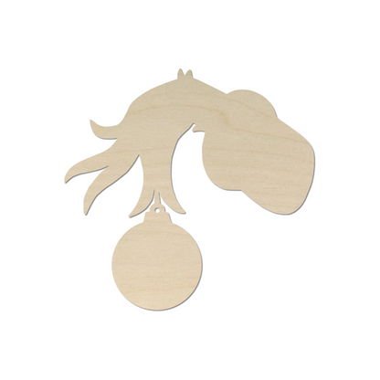 a wooden ornament with a horse on it