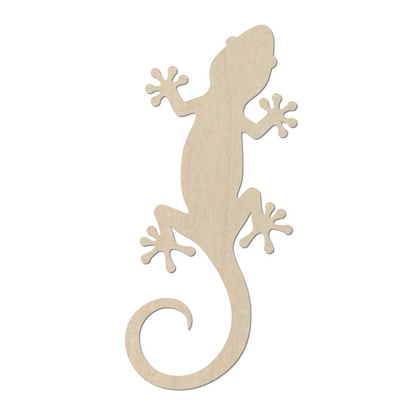 Wooden Lizard Gecko Shape- DIY Craft