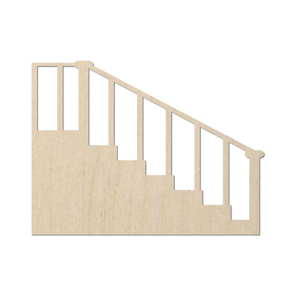 Wooden Stairs Shape- DIY Craft