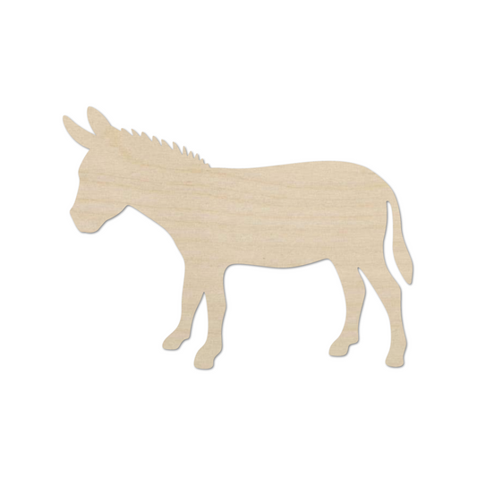 Wooden Donkey Shape - DIY Craft