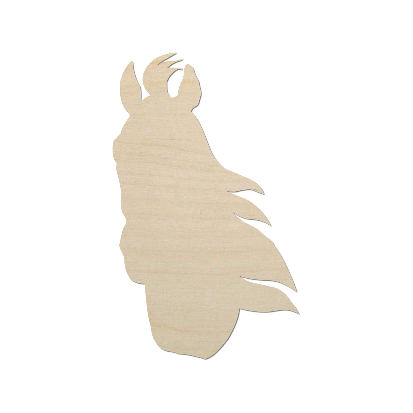 Wooden Horse Head Shape - DIY Craft