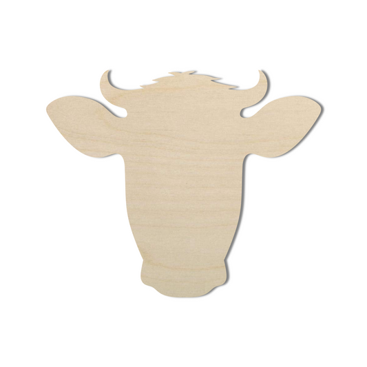 Wooden Cow Head Shape - DIY Craft