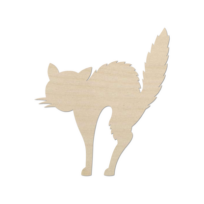 Wooden Cat Shape - DIY Craft Cutout