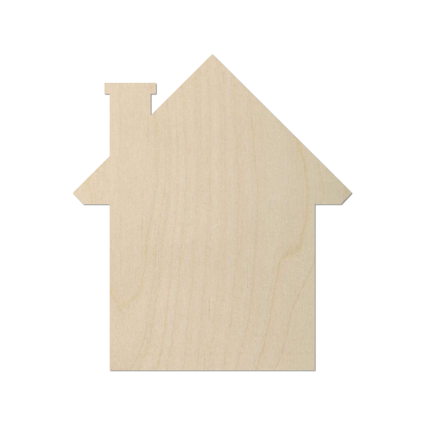 Wooden House Shape  - DIY Craft