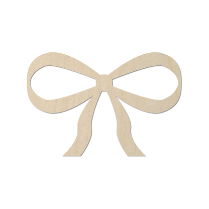 Wooden Bow Shape - DIY Craft