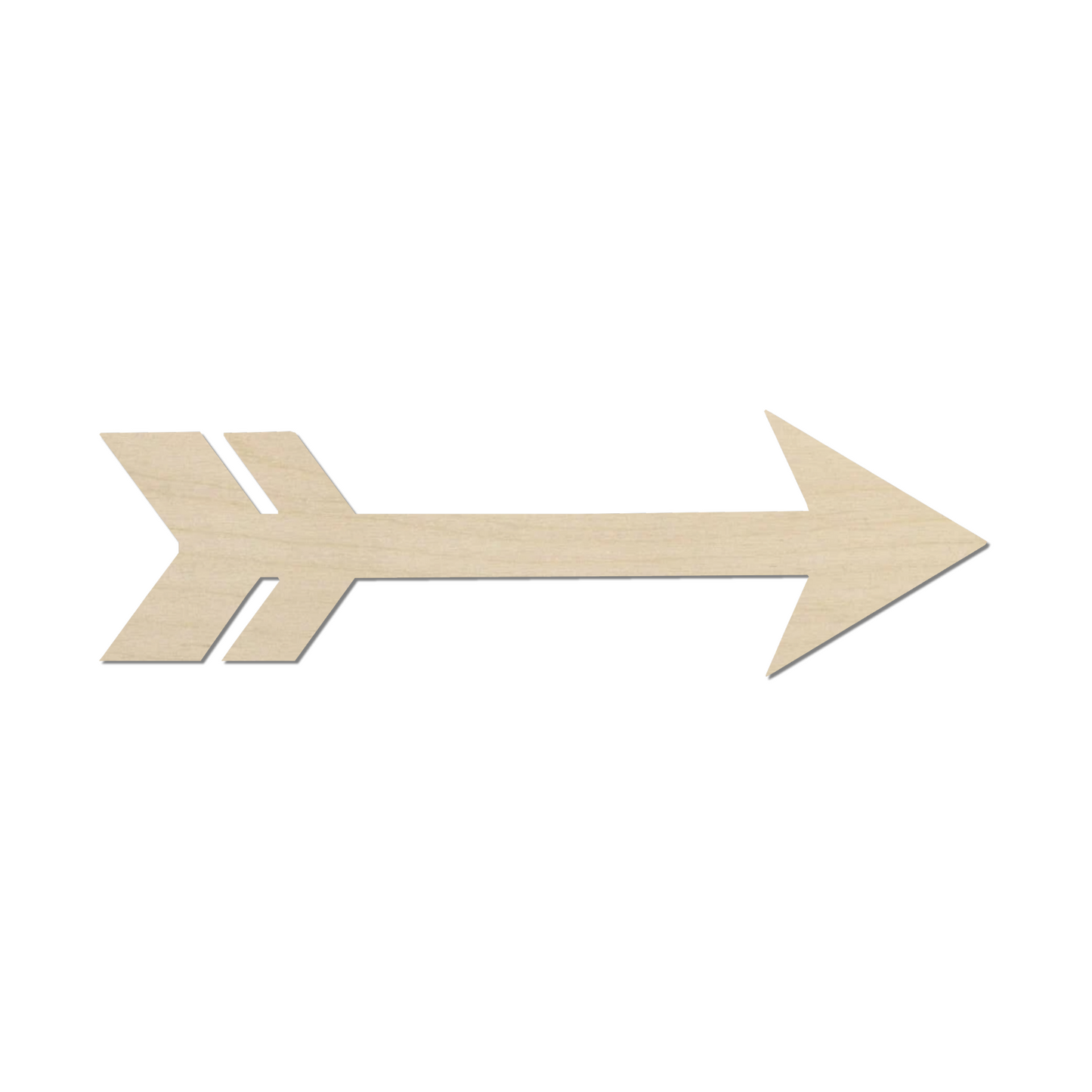 a wooden arrow pointing to the right