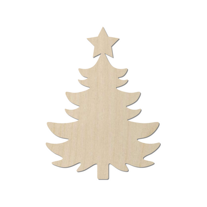 Wooden Christmas Tree Shape 03 - DIY Craft