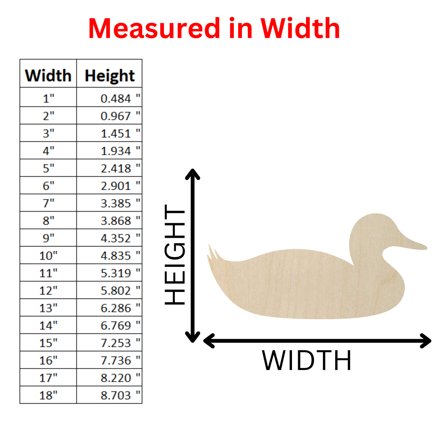 Wooden Duck Shape 04   - DIY Craft