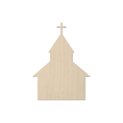 Wooden Church Shape- DIY Craft