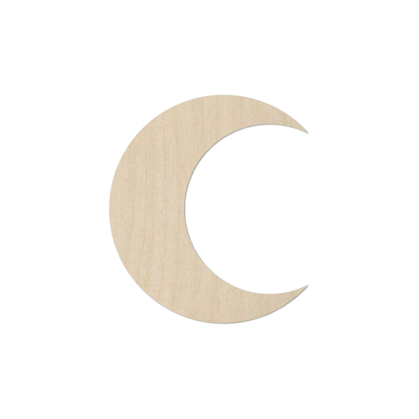 Wooden Crescent Moon Shape   - DIY Craft