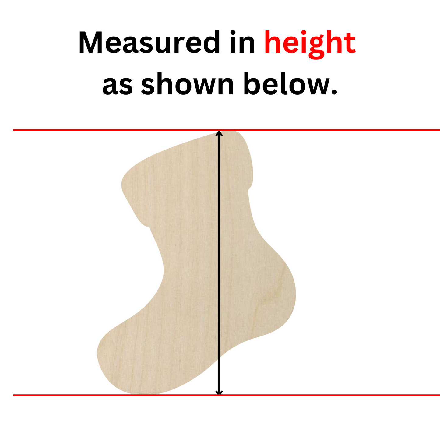 a piece of wood that has a height of a piece of wood on it