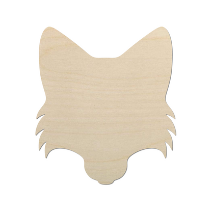 Wooden Fox Head Shape- DIY Craft