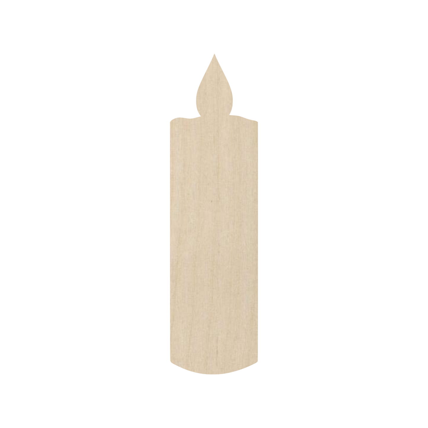 Wooden Candle Shape - DIY Craft