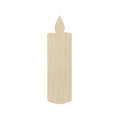 Wooden Candle Shape - DIY Craft