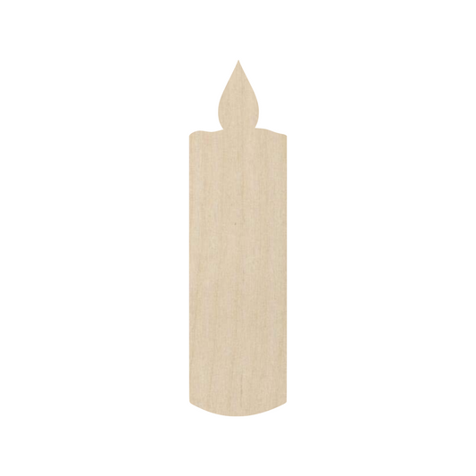 Wooden Candle Shape - DIY Craft