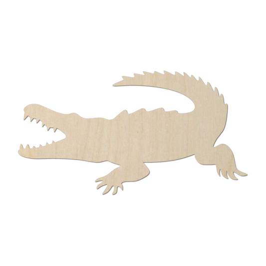 Wooden Crocodile Shape- DIY Craft