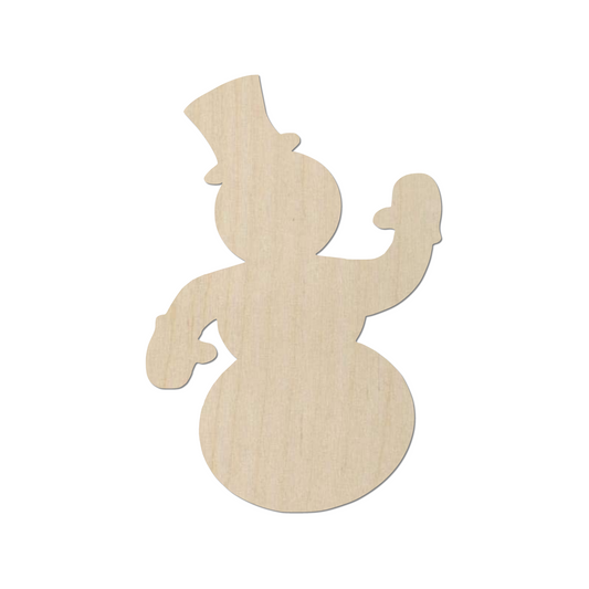 Wooden Snowman Shape - DIY Craft